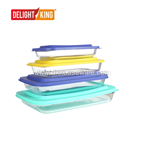 Rectangle Glass Baking Tray With Thermal Insulated Bag